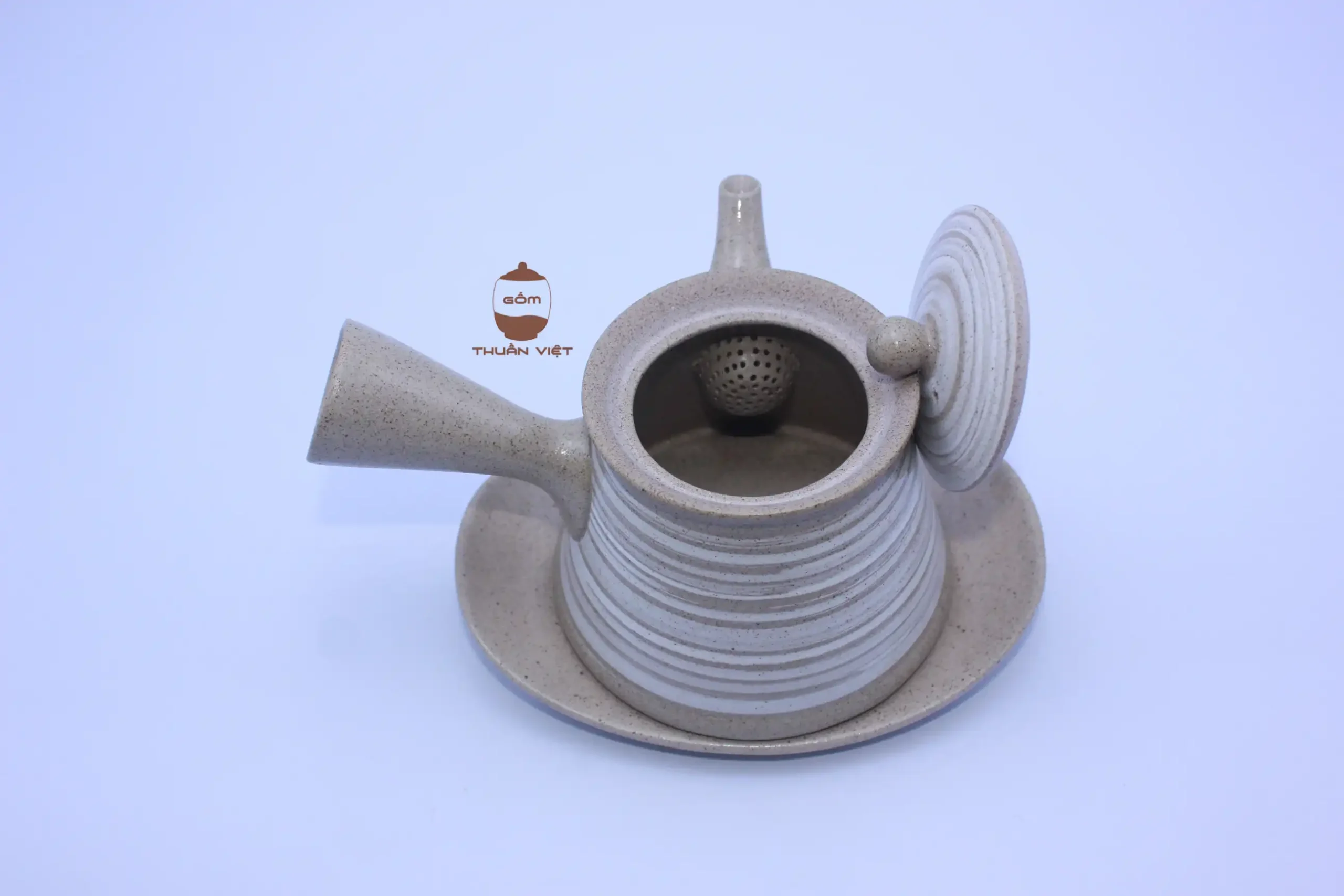 Ấm xước trắng