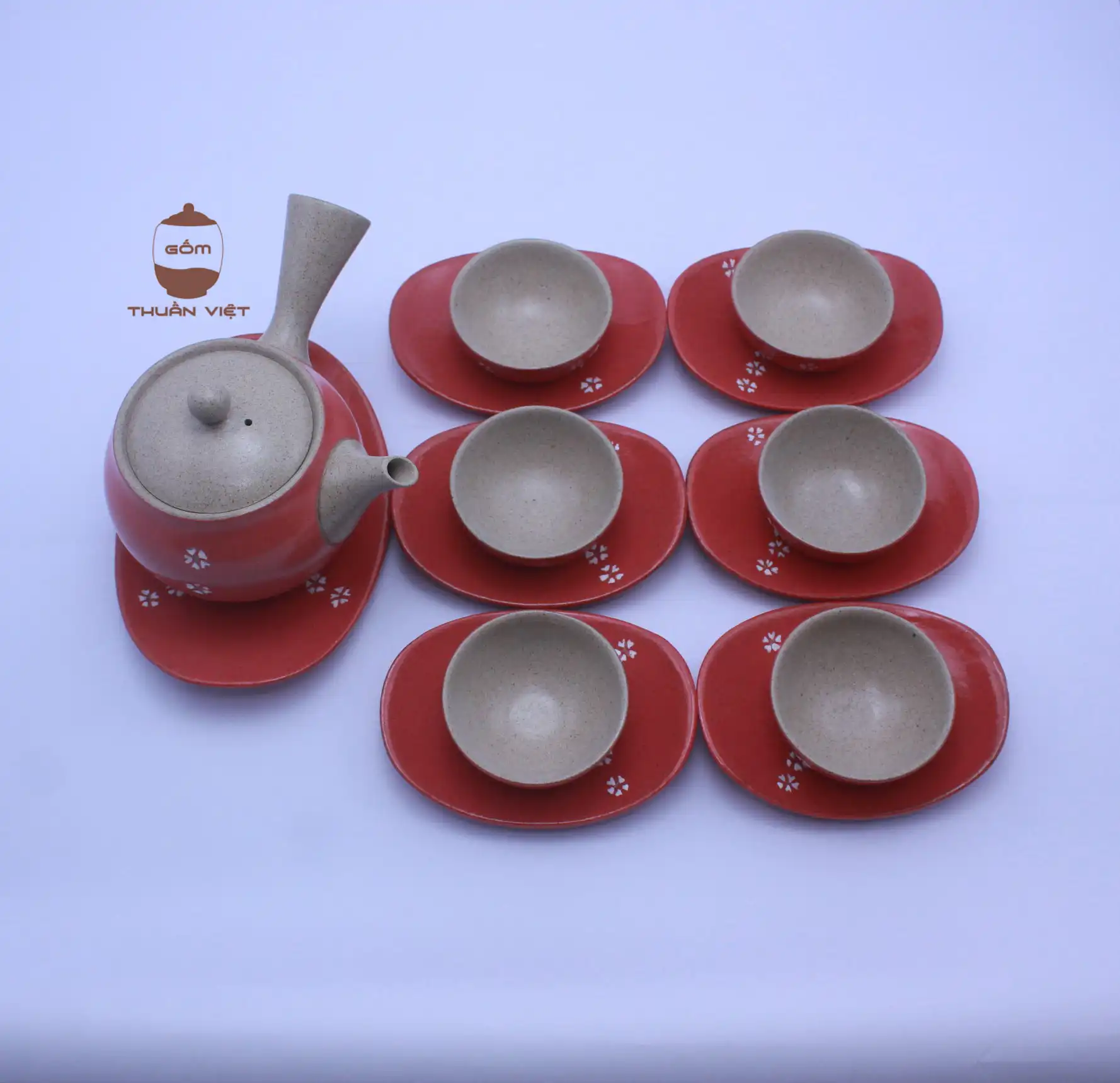 Bộ ấm Hồng Hoa Trắng